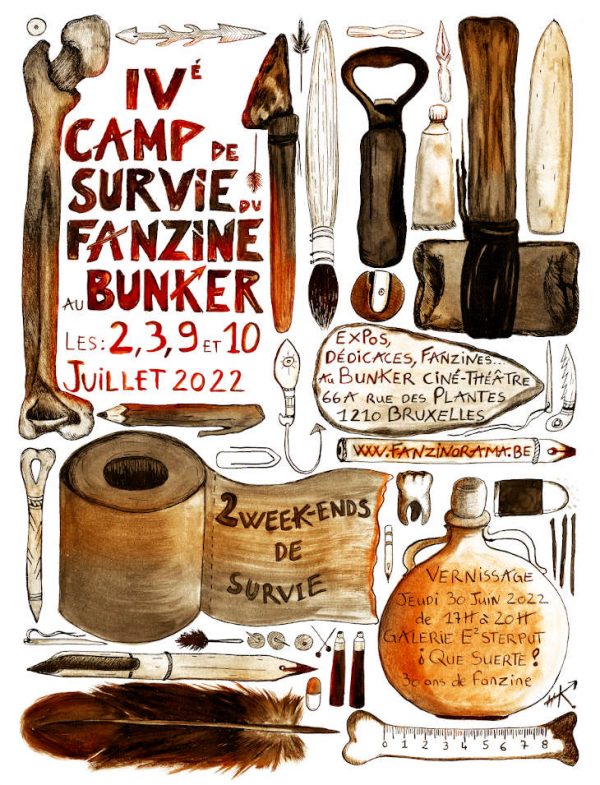 IVé Camp de survie du fanzine au Bunker 2022
