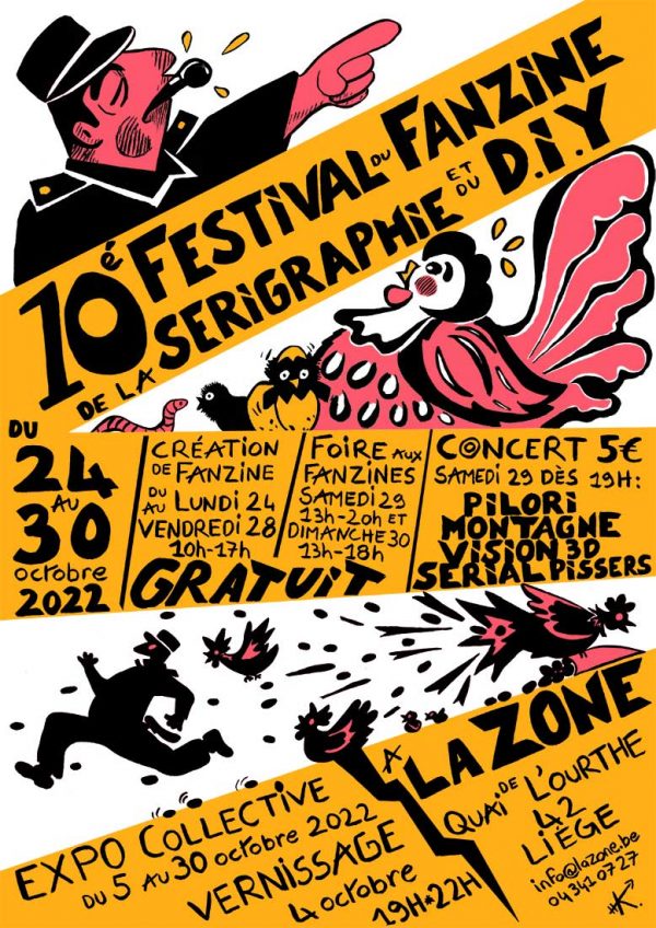 10th festival of fanzine, screen printing and DIY – Liège